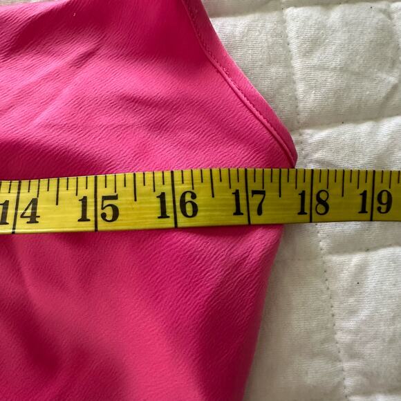 YAS Womens Slip Dress Color Block Midi Satin Spring Party Cocktails Evening | M - Picture 8 of 11